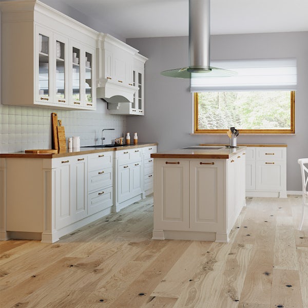Tuscan Strato Classic white oak 3 ply brushed engineered wood flooring