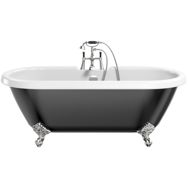The Bath Co. Dulwich traditional freestanding bath & tap pack with Winchester bath shower mixer