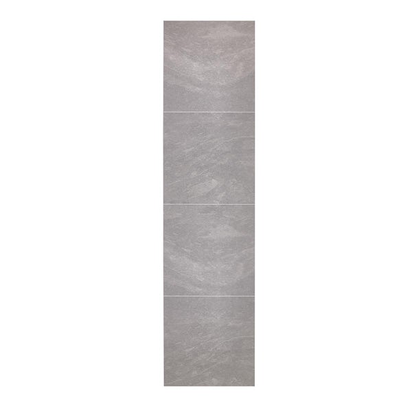 Showerwall natural slate 60 x 30 tile effect shower wall panel 2400 x 600 pack of 2