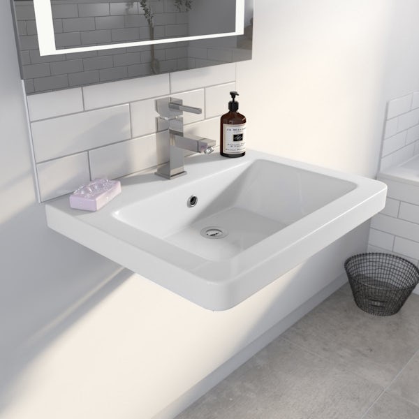 Cooper Back To Wall Toilet and Wall Hung Basin Suite
