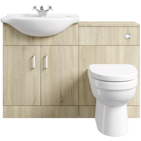 Eden oak 1140 combination with Energy back to wall toilet