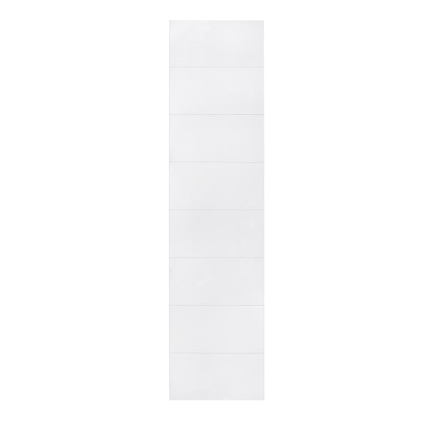 Showerwall snow white 60 x 30 tile effect shower wall panel 2400 x 600 pack of 2