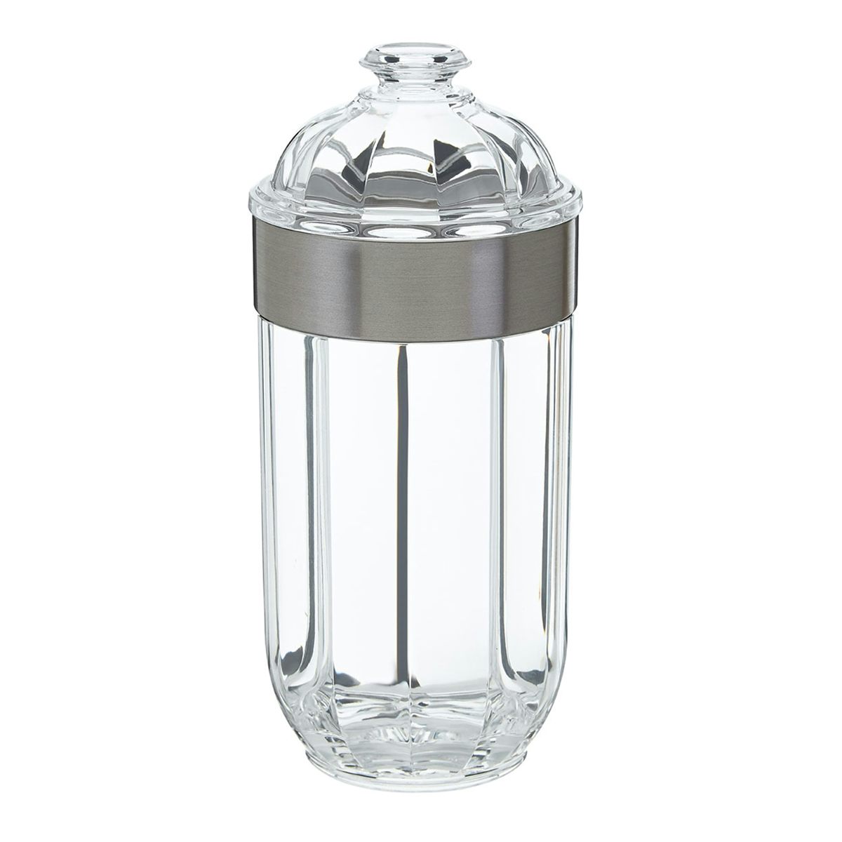Accents Silver large acrylic storage jar