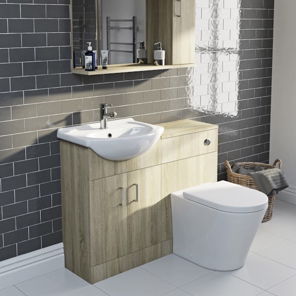 Eden oak 1040 combination with Mode Arte back to wall toilet