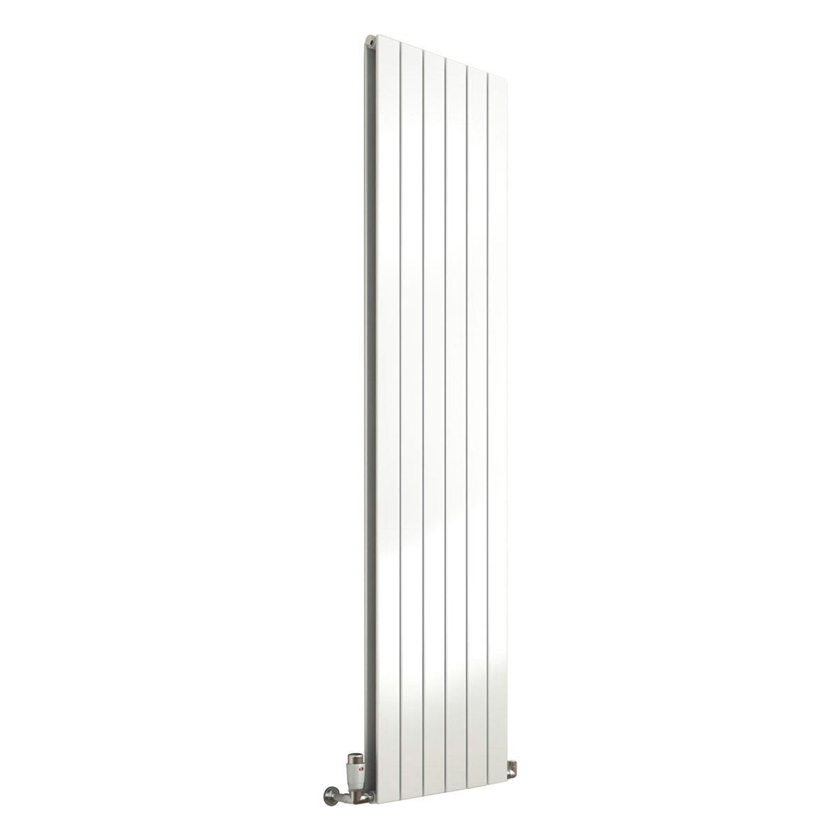 Reina Flat White Vertical Double Panel Steel Designer Radiator 1800 X 514