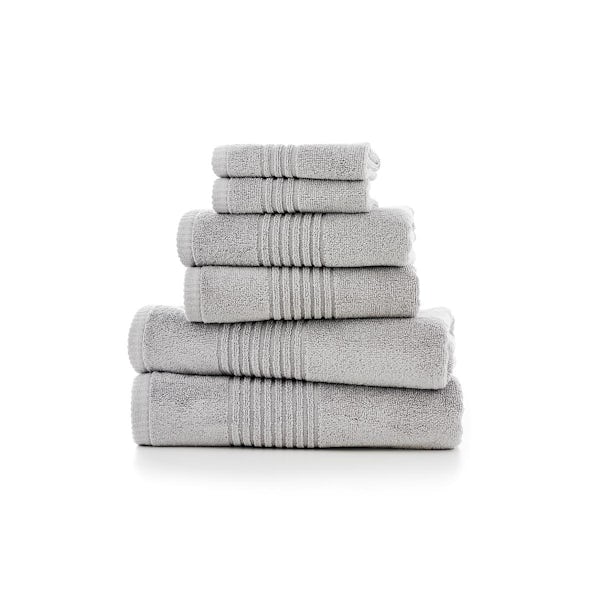 Deyongs Quick Dri 450gsm zero twist towel bale light grey