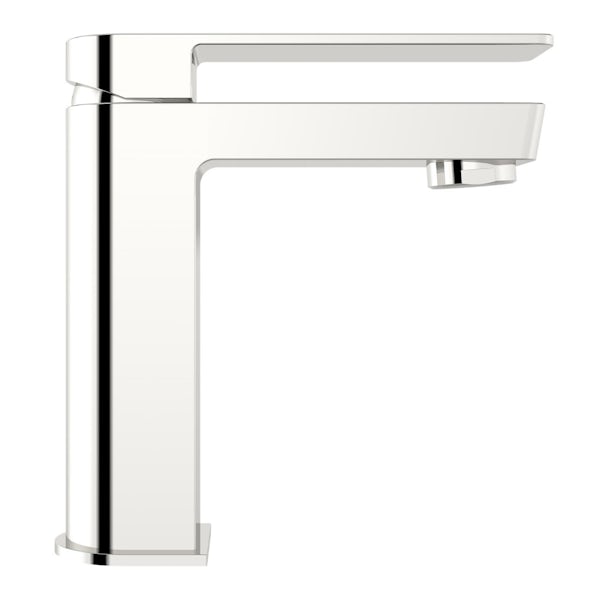 Mode Carter white floorstanding vanity unit and ceramic basin 800mm with tap