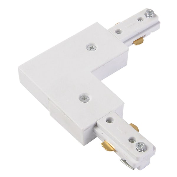 Forum Lyra 240V white single circuit track L-live connector