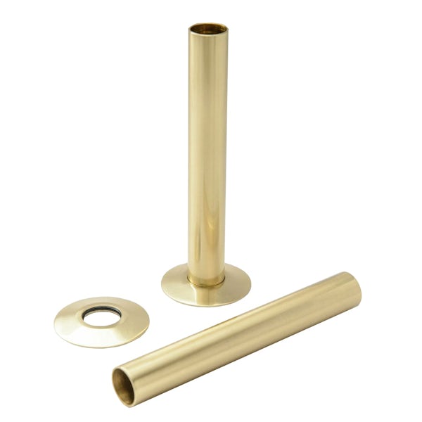 The Heating Co. radiator pipe covers 180mm - polished brass