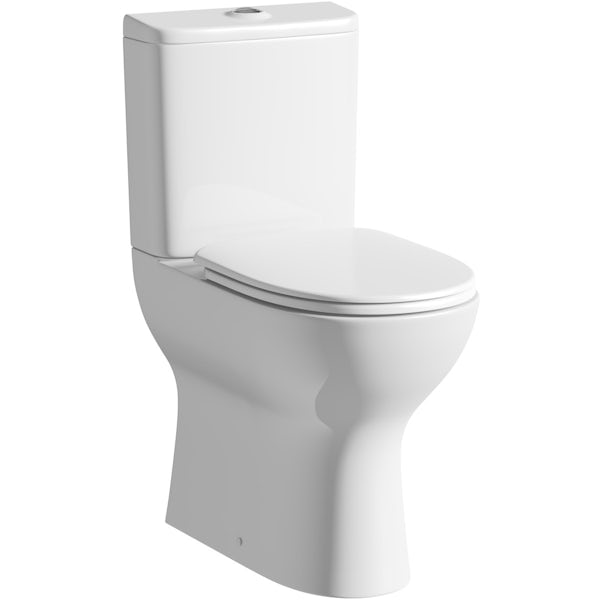 Mode Heath comfort height close coupled toilet with soft close toilet seat