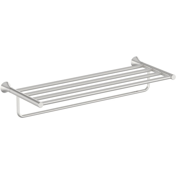 Accents round contemporary towel shelf