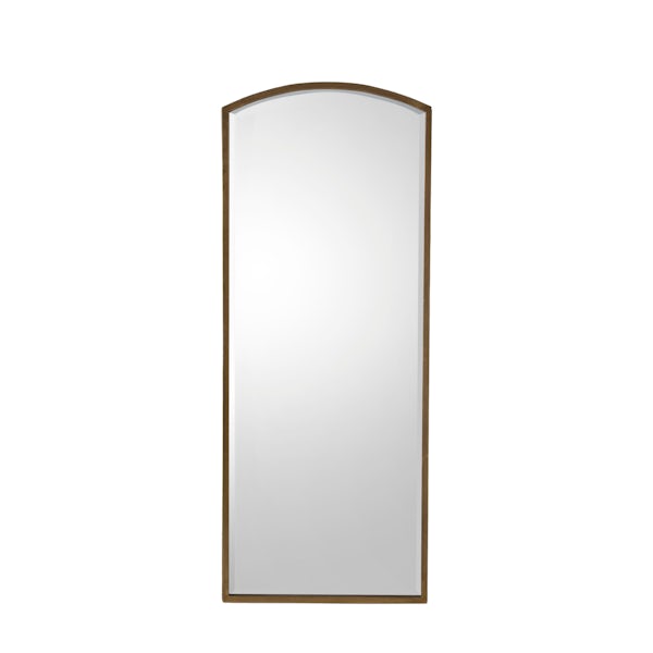 Accents Higgins arch mirror in antique gold 1500 x 600mm