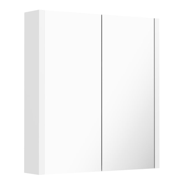 Orchard Derwent white cloakroom vanity and mirror 600mm