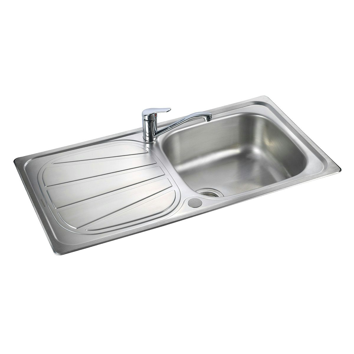 Rangemaster Baltimore 1.0 bowl reversible kitchen sink with waste kit