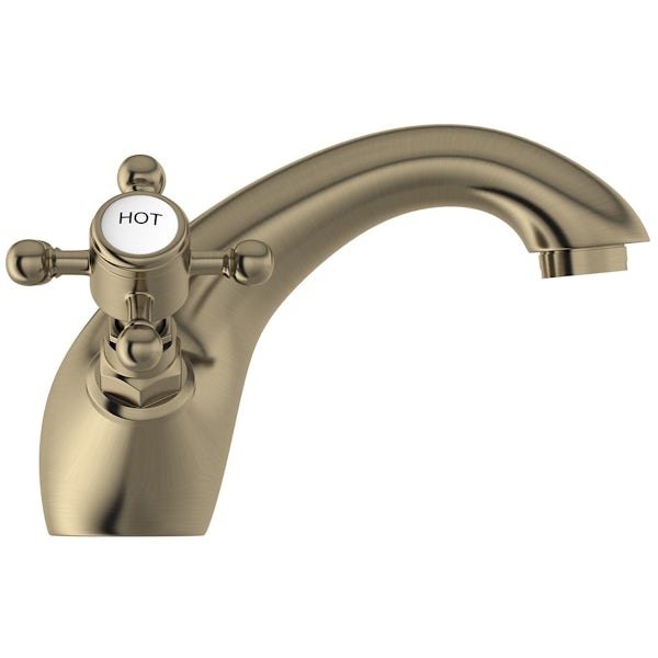 The Bath Co. Dalston antique bronze basin mixer tap