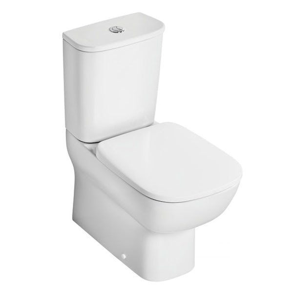 Ideal Standard Studio Echo right hand shower bath suite with semi pedestal basin 1700 x 800
