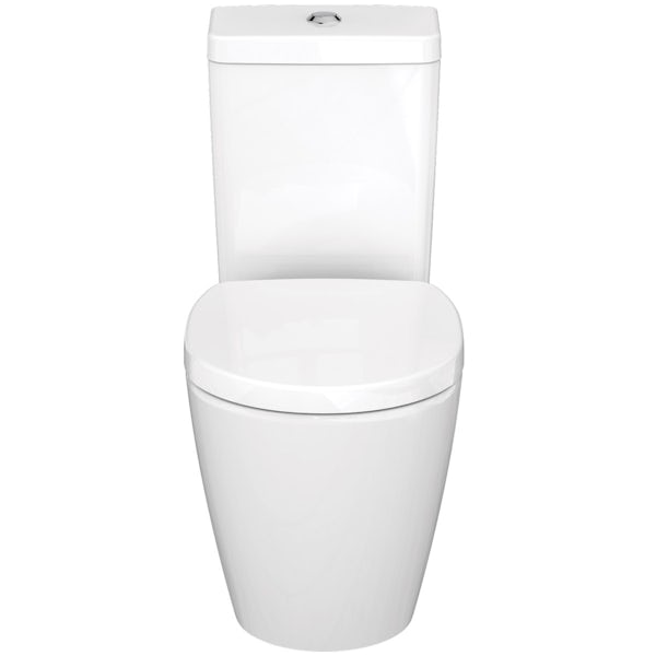 Ideal Standard Concept Space cloakroom suite with full pedestal basin 550mm