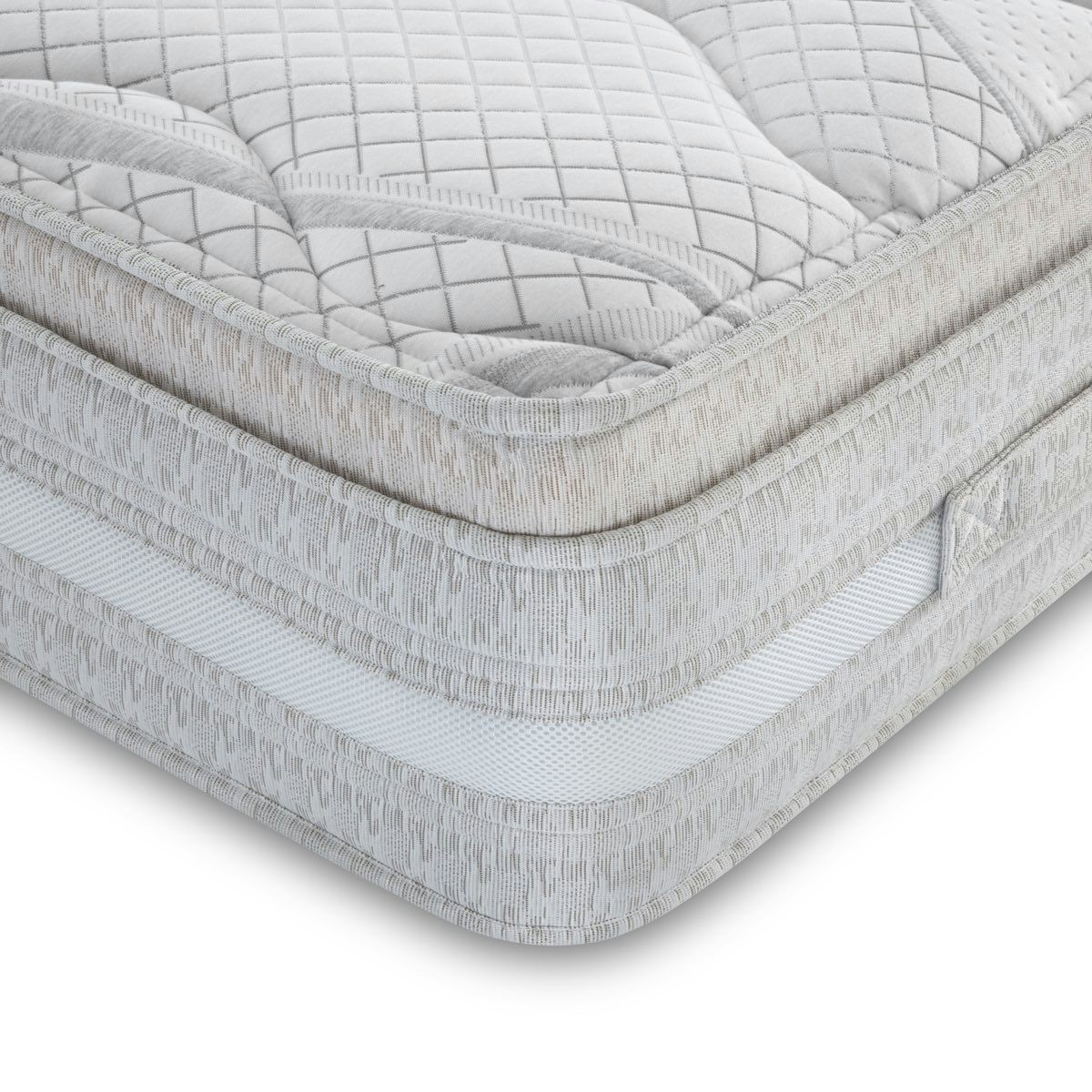 Small Double Open Coil Mattress with Cushion Top and Airflow Border