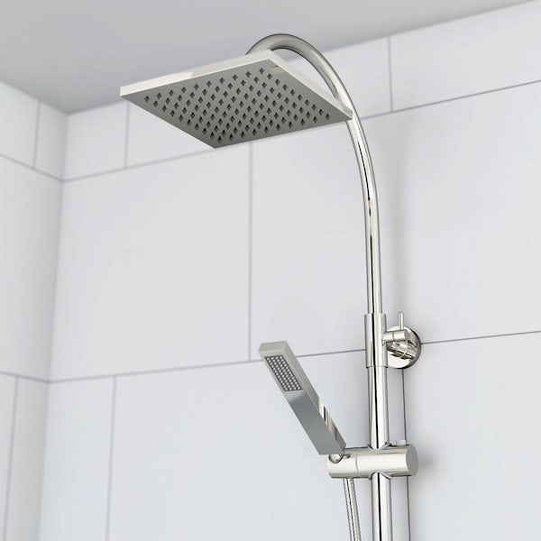 Mode Ellis thermostatic shower bath riser rail set