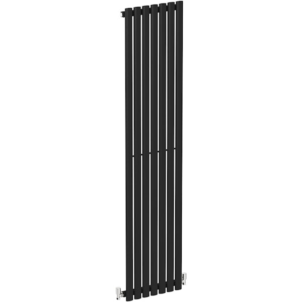 The Tap Factory Vibrance black vertical panel radiator