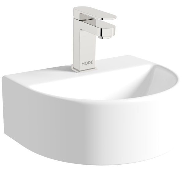Orchard Pichola 1 tap hole wall hung basin 310mm with tap