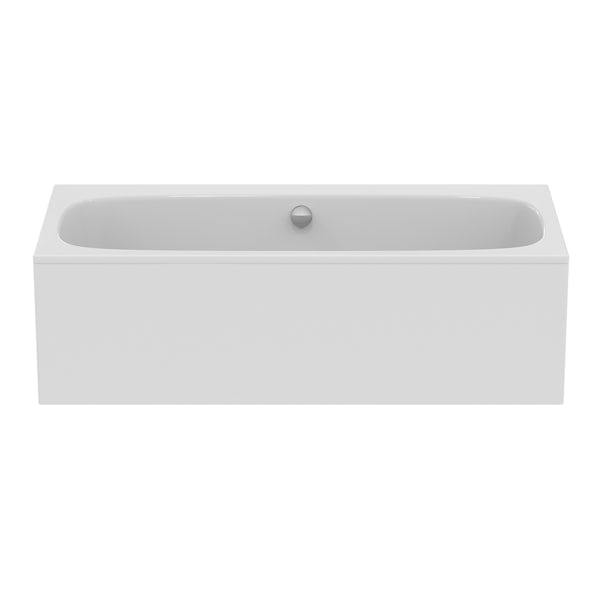 Ideal Standard i.life double ended bath 0 tap holes 1800 x 800mm