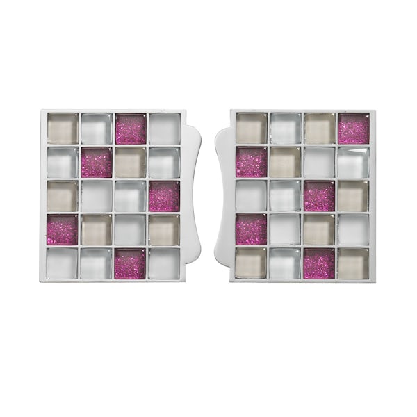 Aqualisa sassi electric tile inlays pink