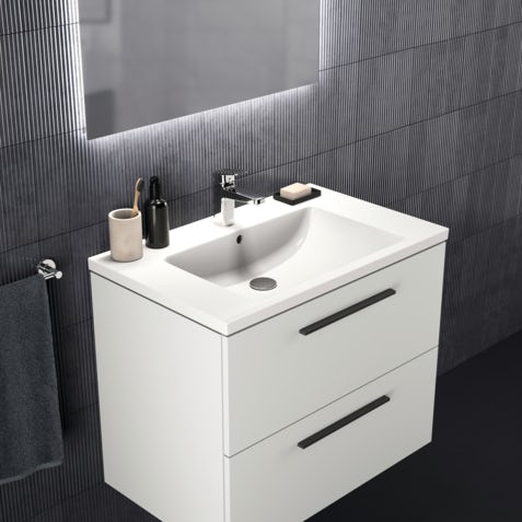 Ideal Standard I.life B White Wall Hung Vanity Unit With Drawers And ...