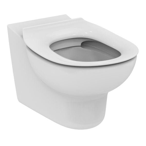 Armitage Shanks Contour 21 Splash wall hung school toilet with white seat and fixings