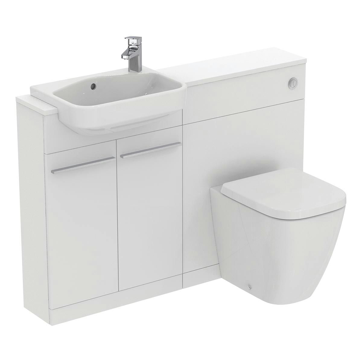 Ideal Standard i.life S matt white combination unit with back to wall ...