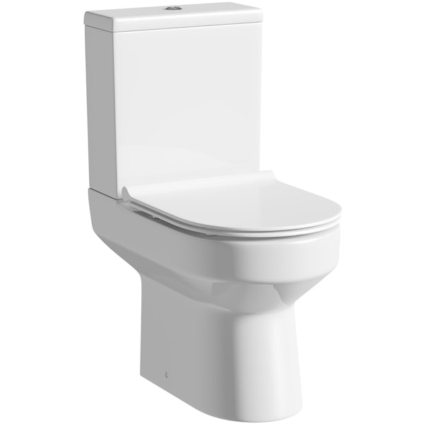 Oakley Close Coupled Toilet inc. Luxury Soft Close Slim Seat
