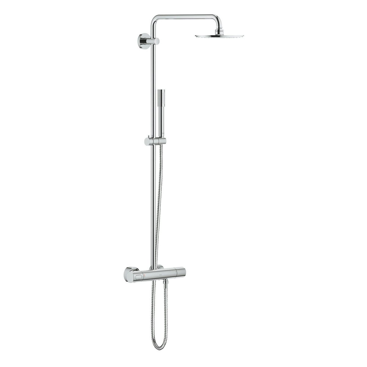Grohe Rainshower 210 shower system with square handset