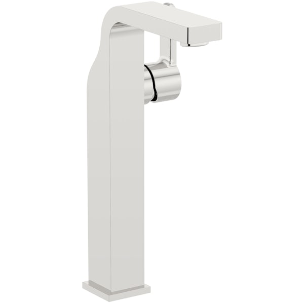 Mode Ellis high rise basin mixer tap with slotted waste