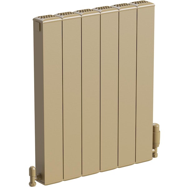 The Heating Co. Edmonton horizontal matt bronze aluminium radiator