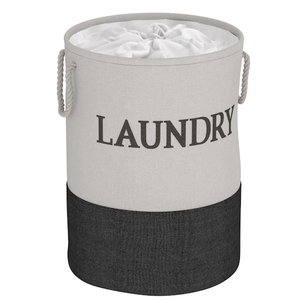 Showerdrape Laya laundry hamper black