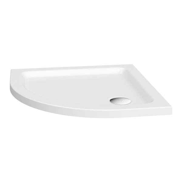 Clarity quadrant lightweight shower tray