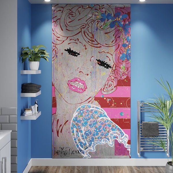 Louise Dear Brighton Belle acrylic shower wall panel 2400 x 1220mm