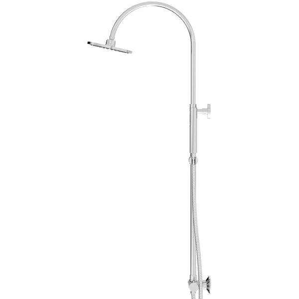 Orchard Derwent chrome round head shower riser system