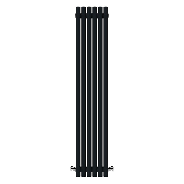 The Heating Co. Athena anthracite single vertical oval radiator