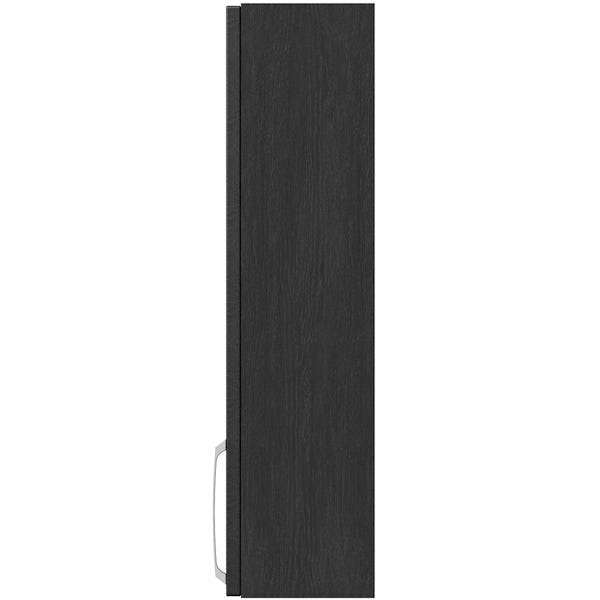Reeves Nouvel quadro black wall hung cabinet 720 x 300mm