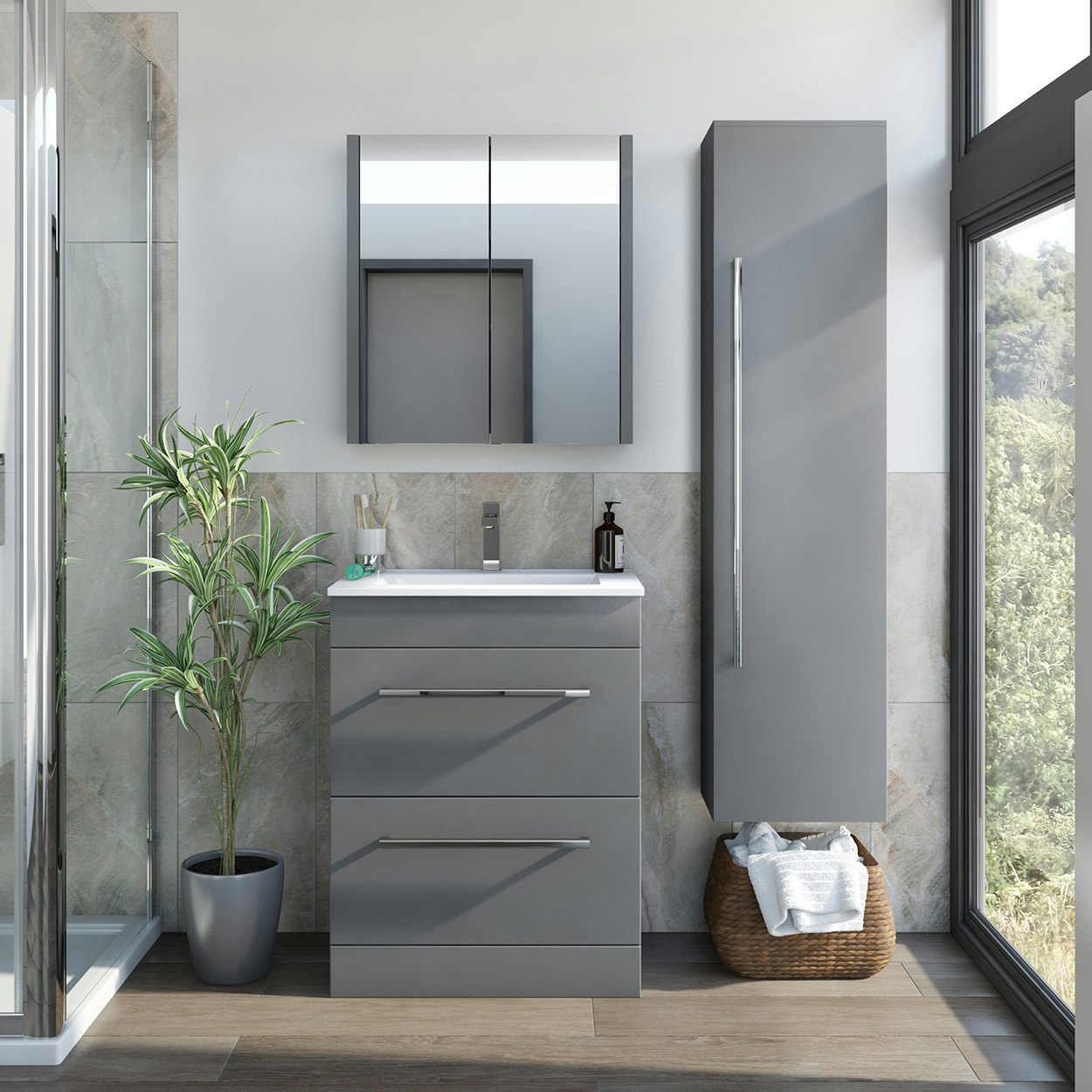 victoria plum bathroom cabinets