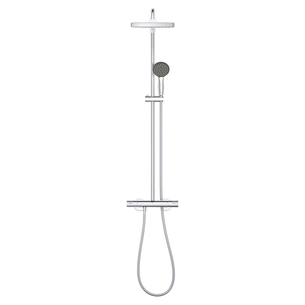 Grohe Vitalio Start 250 square thermostatic shower system