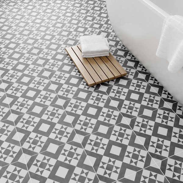 British Ceramic Tile Retro feature floor tile 331mm x 331mm