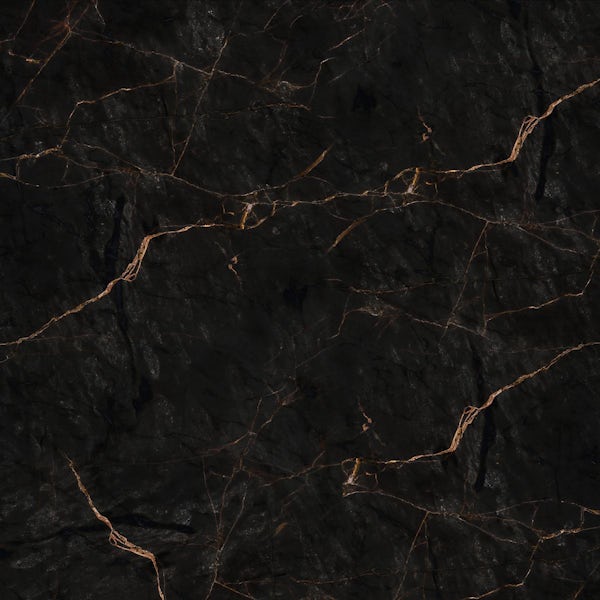 Kinewall Black and Copper Marble shower wall panel 1200 x 2500 ...