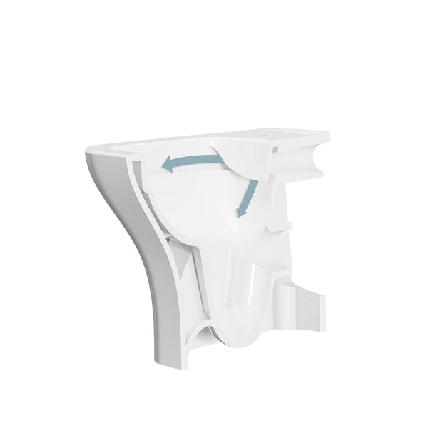 VitrA Ava square rimless back to wall toilet and soft close seat