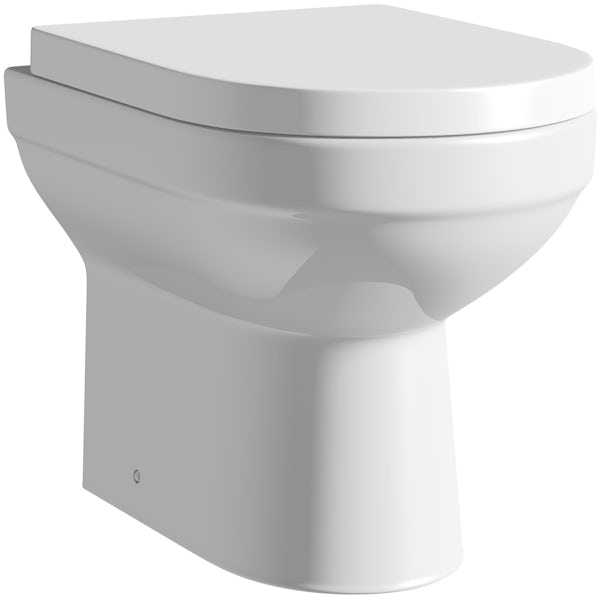 Orchard Balance back to wall toilet with soft close seat, concealed cistern and push plate