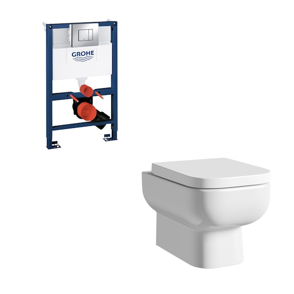 Rak Series 600 Wall Hung Toilet With Soft Close Seat And Grohe Mounting Frame Victoriaplum Com - Rak Wall Hung Toilet Fitting Instructions