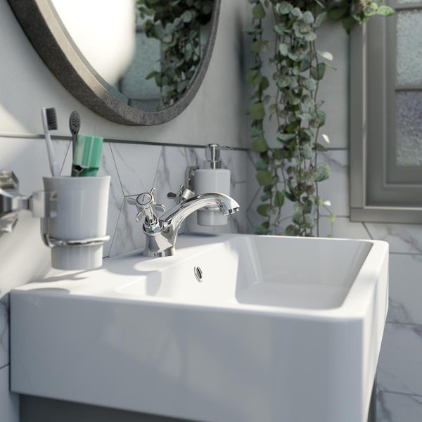 The Bath Co. Aylesford Classic basin mixer tap with waste