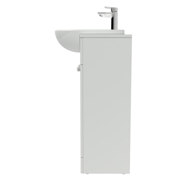Ideal Standard Tesi white vanity door unit and basin 650mm