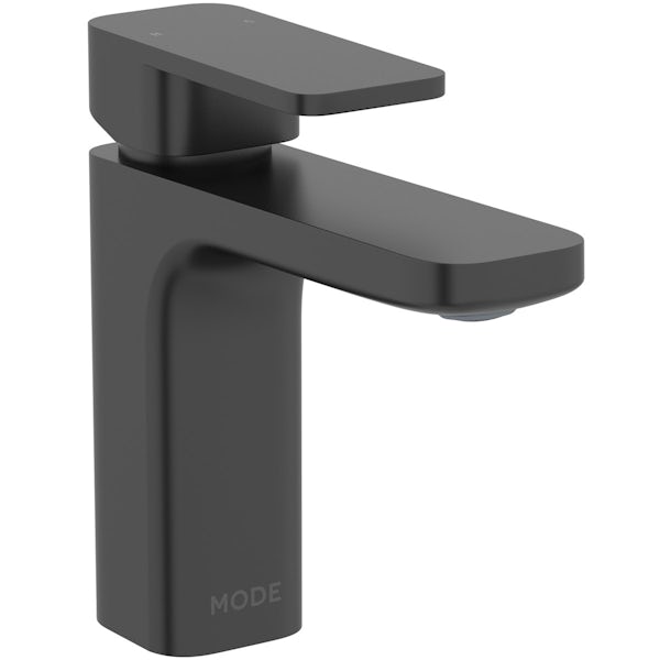 Mode Spencer square black basin mixer tap